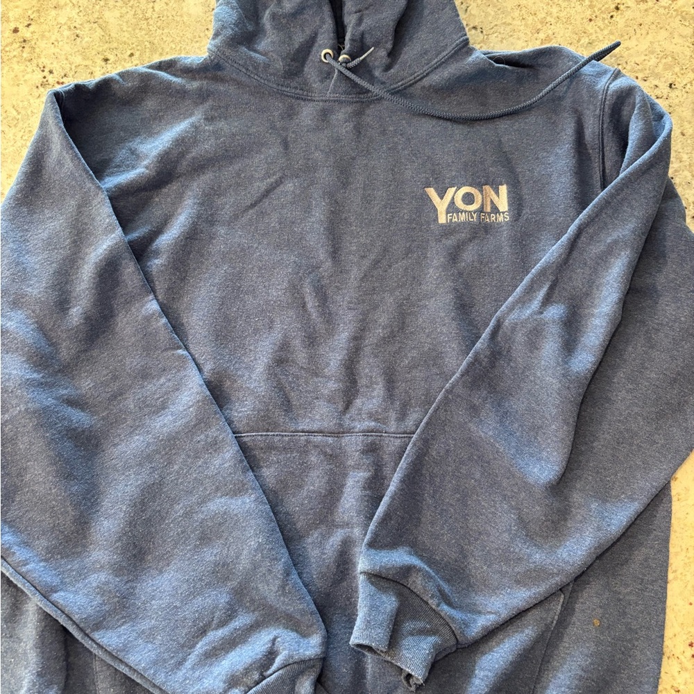 YON Family Farms Blue Hoodie